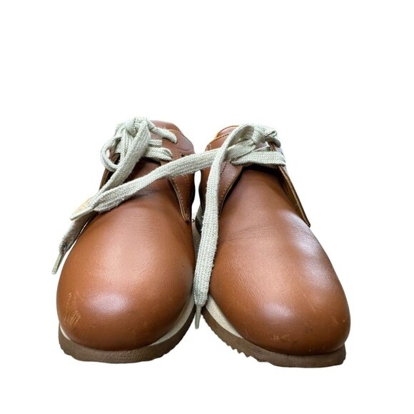 Hermes Women SIZE EU 37 US 6.5 Quick Sneakers Low Shoes Flat Leather Orange - Picture 3 of 12